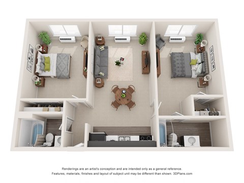 a floor plan is shown with the furniture shown in the image